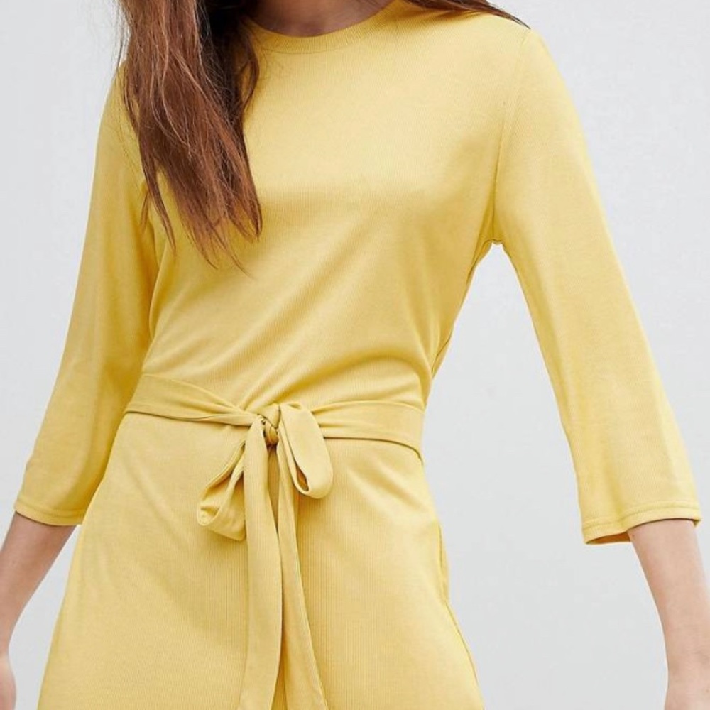 JDY Jersey dress with tie